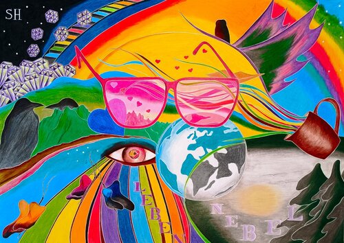 Rosarote Brille Sandra Haase
