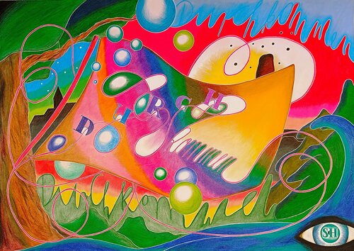 Flagge par Sandra Haase, Peinture en vente sur Singulart