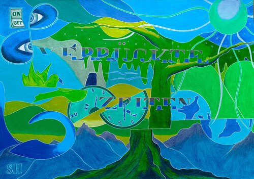 Verrückte Zeiten di Sandra Haase, Pittura in vendita su Singulart