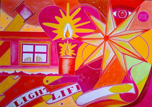 Das Licht des Lebens kommt von innen. di Sandra Haase, Pittura in vendita su Singulart