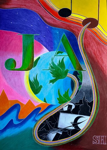 Die Welt. par Sandra Haase, Peinture en vente sur Singulart