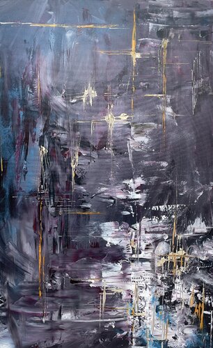 "Alabaster Blu" de Gery Kempczynski, Pintura a la venta en Singulart