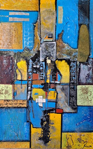Reflexió en blau van Riera, Schilderij te koop op Singulart