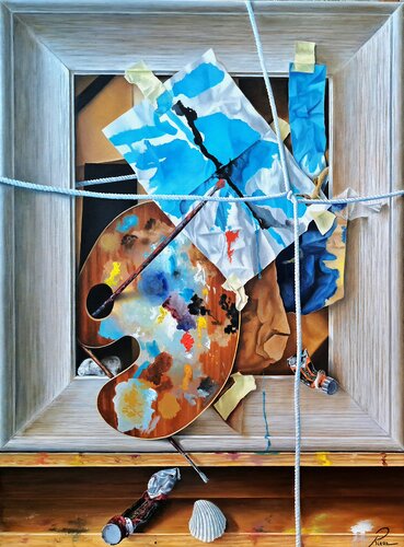 Assemblatge @1 van Riera, Schilderij te koop op Singulart