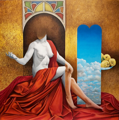 Madona dels Codonys van Riera, Schilderij te koop op Singulart