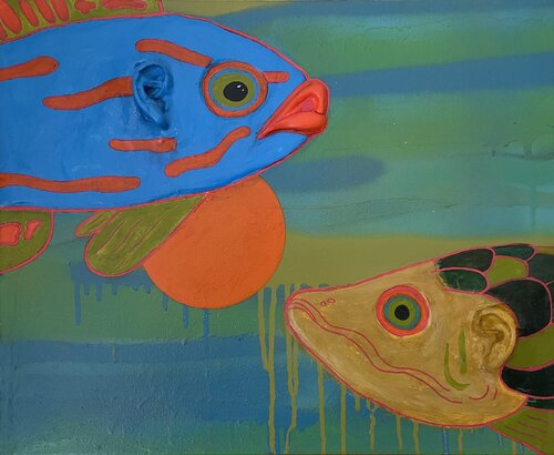 Listen by Hannah Bömer, Painting for Sale on Singulart