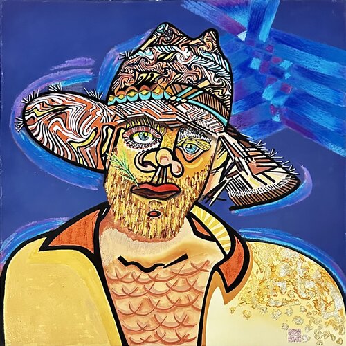 Agriculture man - Mathias von Felipe Cavalcanti, Malerei kaufen auf Singulart