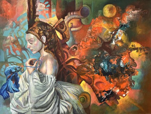 ibelula Mecánica van Rigo Peralta, Schilderij te koop op Singulart