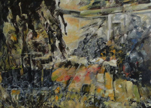 Hüter der Angst van German Pizzinini, Schilderij te koop op Singulart