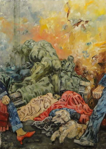 Ausgegrenzt par German Pizzinini, Peinture en vente sur Singulart