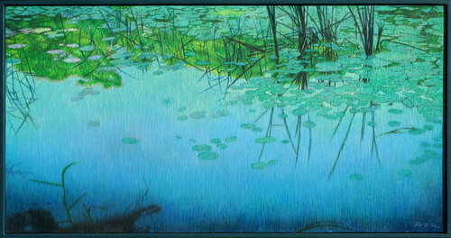 Pond by Seung Hwan Kim, 紙面作品 for Sale on Singulart
