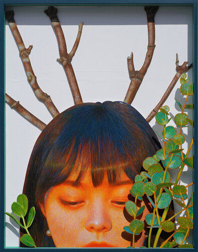 Hidden deer di Seung Hwan Kim, Pittura in vendita su Singulart