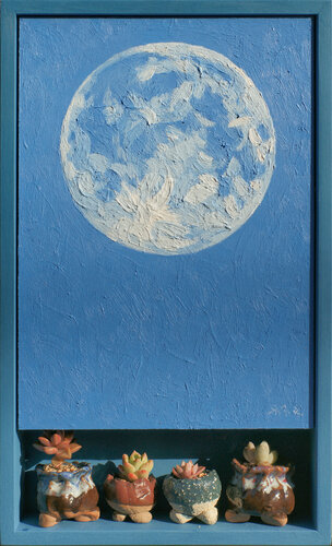 Float a moon by Seung Hwan Kim, 회화 for Sale on Singulart