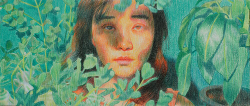 Hidden deer by Seung Hwan Kim, Work on Paper for Sale on Singulart