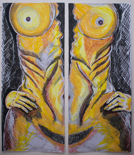 "Mujer rasgada" di Patricia Silva, Disegno in vendita su Singulart