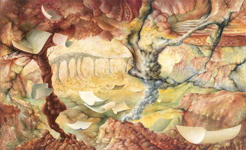 Reise nach Mesembrina an einem Herbstnachmiitag di Jehan Calvus, Pittura in vendita su Singulart