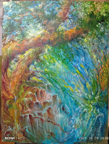 Das Zeichen - Mirandographie ÖL 08 van Jehan Calvus, Schilderij te koop op Singulart