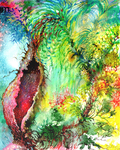 Feuerfrucht-Mirandographie A OP11 di Jehan Calvus, Opera su carta in vendita su Singulart