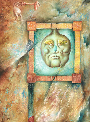 Labyrinthos Phantasias 4 van Jehan Calvus, Schilderij te koop op Singulart