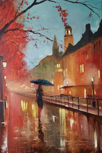 Herbstregen by Alexander Gankovych, Painting for Sale on Singulart