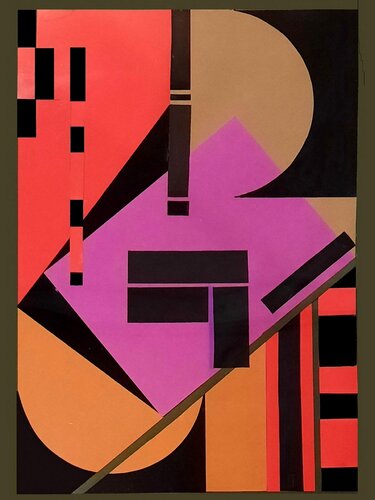 Geometry in 6 colors by JLP, Work on Paper for Sale on Singulart
