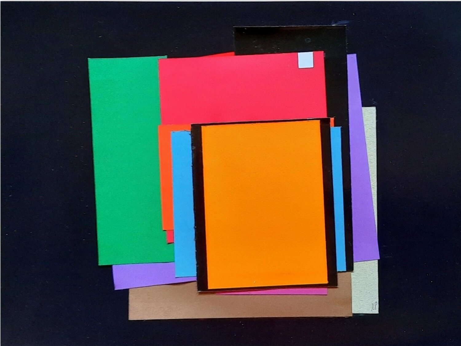 Colored Papers Composition JLP
