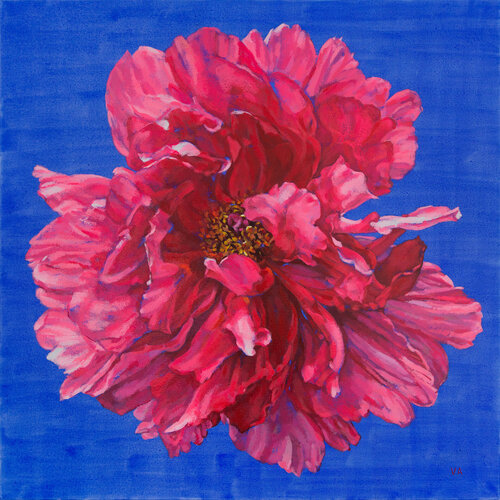 FLOWERS III " The flying beauty" de Victoria Ascanio, Pintura a la venta en Singulart