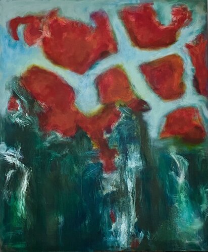 Der erste Gedanke van Eva Funk, Schilderij te koop op Singulart