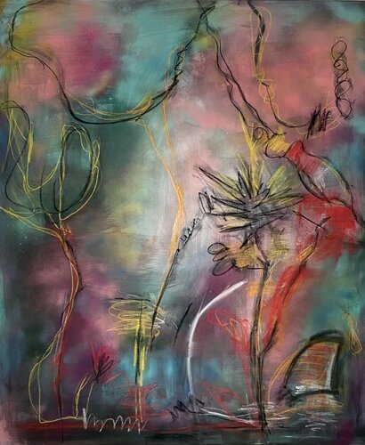 Zuerst war da Chaos...! by Eva Funk, 회화 for Sale on Singulart