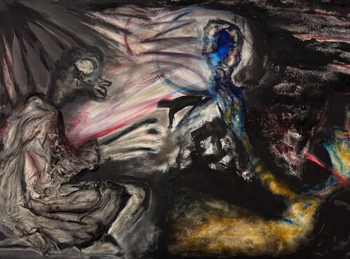 The Fall - The transformation of the butterfly by Melanie Vallejo, 회화 for Sale on Singulart