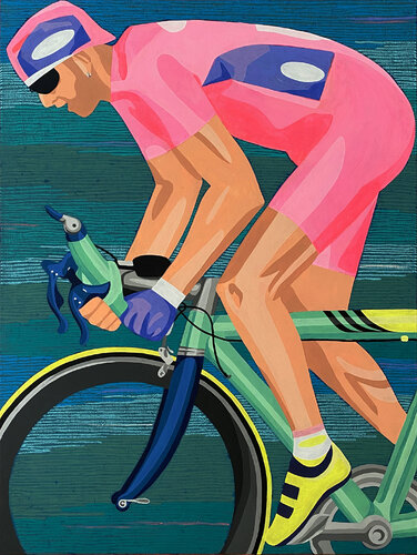 2024-CYCLIST di Juliane Herrmann, Pittura in vendita su Singulart