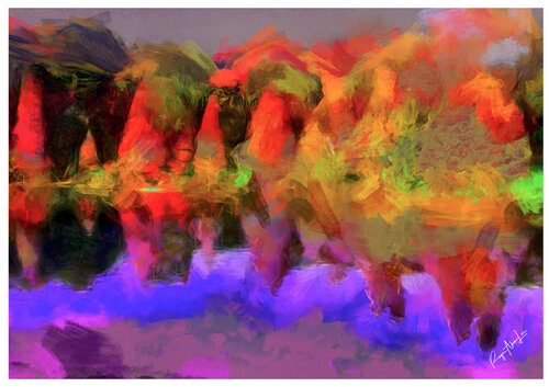 Conifers Reflected by Roger Alan Lee, Print for Sale on Singulart