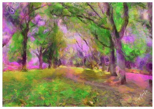 Woodland Path van Roger Alan Lee, Afdruk te koop op Singulart