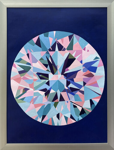 𝑺𝑻𝑨𝑹 𝑰𝑰  -   𝑽 1  𝑨𝒁𝑼𝑹𝑬 de Bettina Newbery, Pintura a la venta en Singulart