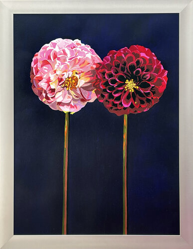 𝑩𝑳𝑶𝑶𝑴 𝑿𝑰𝑽  -  𝑱𝑰𝑳𝑳  +  𝑱𝑨𝑺𝑴𝑰𝑵𝑬 de Bettina Newbery, Pintura a la venta en Singulart