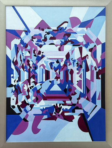 𝑹𝑬𝑭𝑹𝑨𝑪𝑻𝑬𝑫 𝑹𝑬𝑨𝑳𝑰𝑻𝒀  -  𝐂𝐎𝐋𝐎𝐔𝐑 𝐌𝐀𝐆𝐈𝐂  𝐕 de Bettina Newbery, Pintura a la venta en Singulart