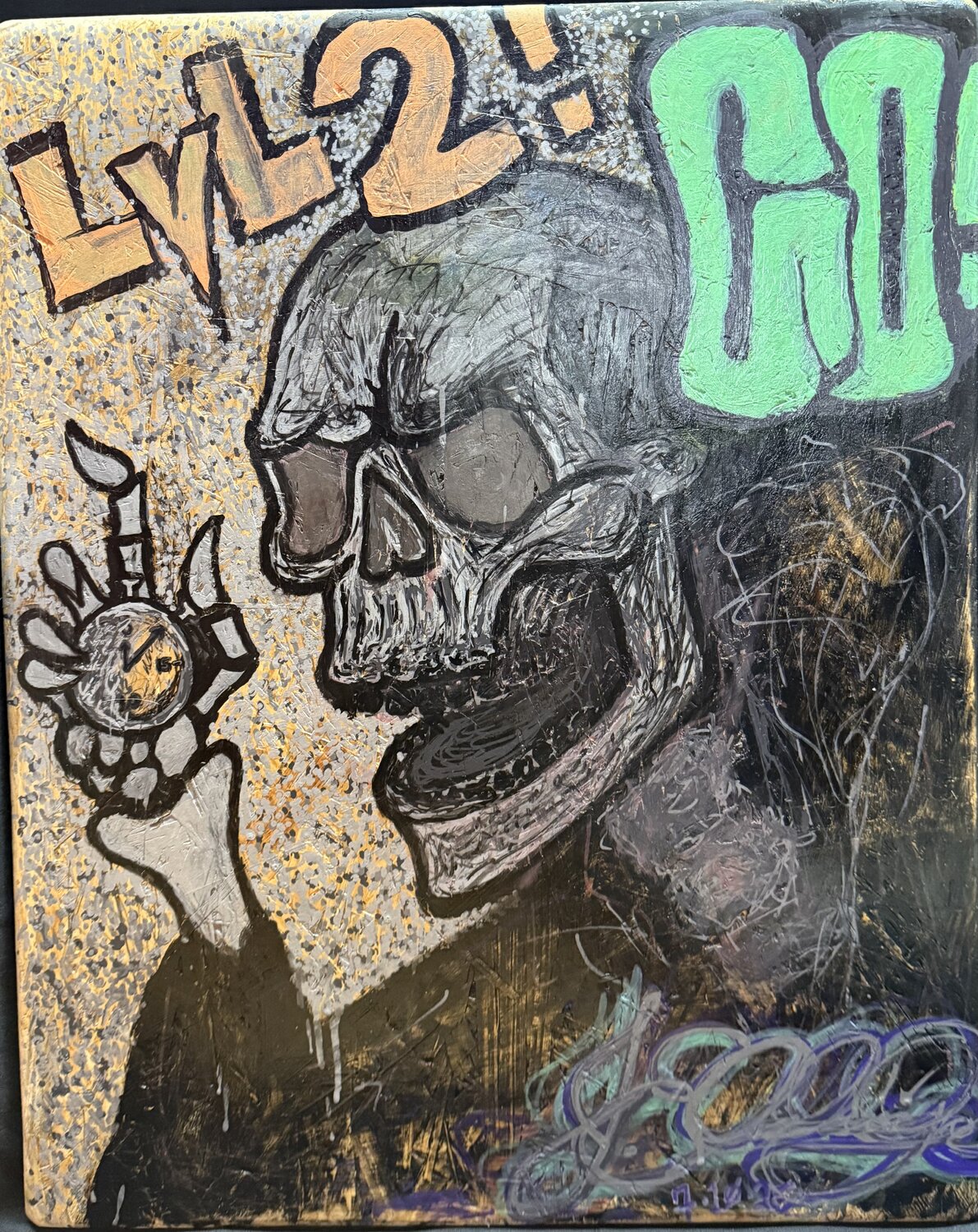 ストリートアート/グラフィティ/写真絵画作品 ストリートアート/グラフィティ/写真絵画作品 文字濃くした