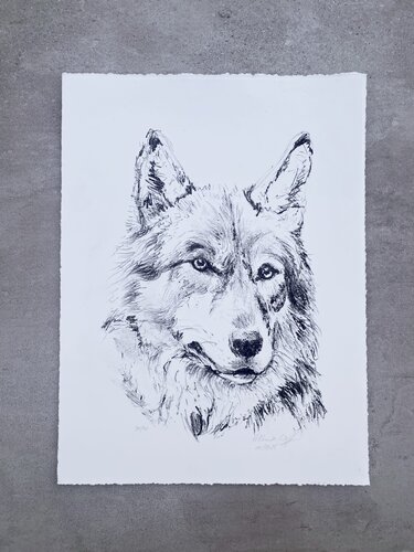 Wolf by Florentine Kunze-Wolff, Print for Sale on Singulart