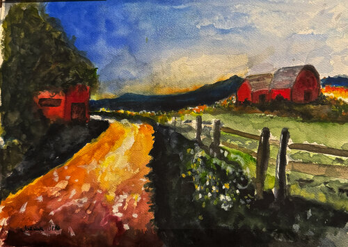 As Evening Falls di Joanne Joki, Pittura in vendita su Singulart