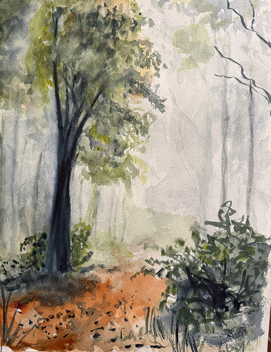 Into the Mists par Joanne Joki, Œuvre sur papier en vente sur Singulart