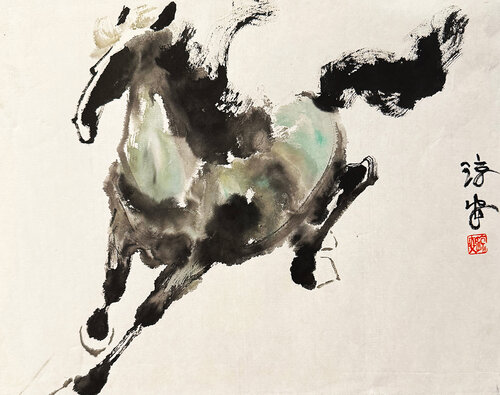 Chinese Horse 1 by Joanne Joki, Print for Sale on Singulart