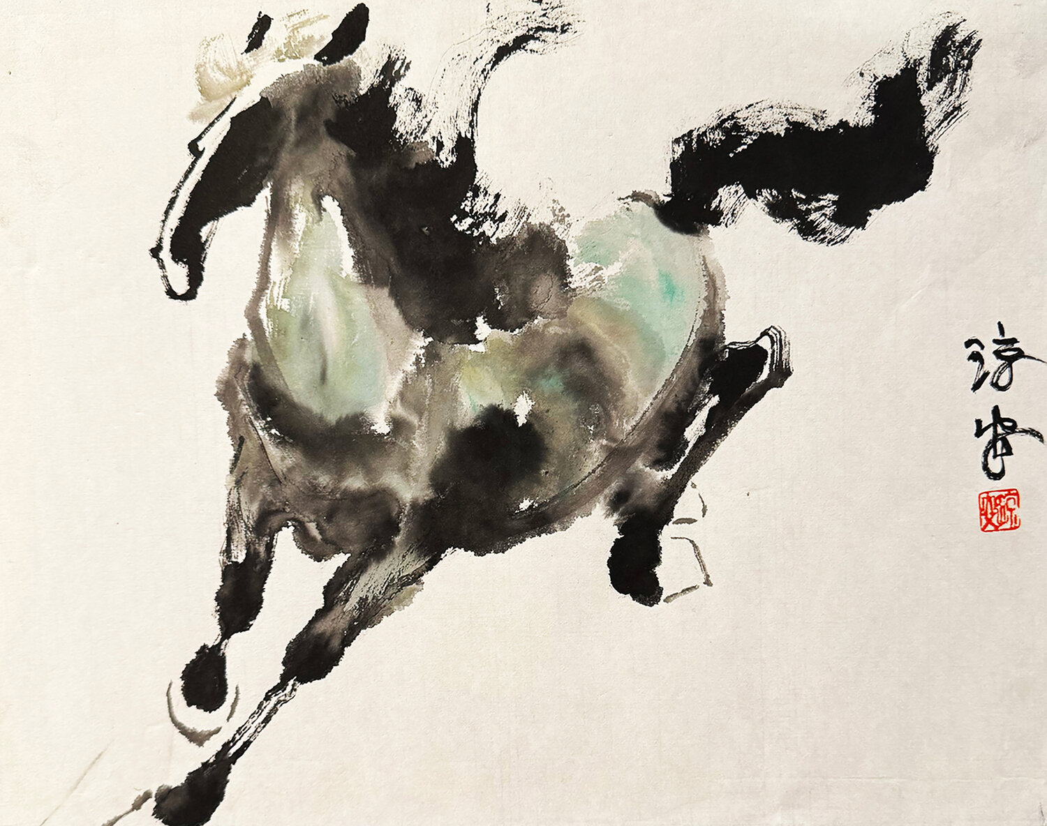 Chinese Horse 1 Joanne Joki Print for sale