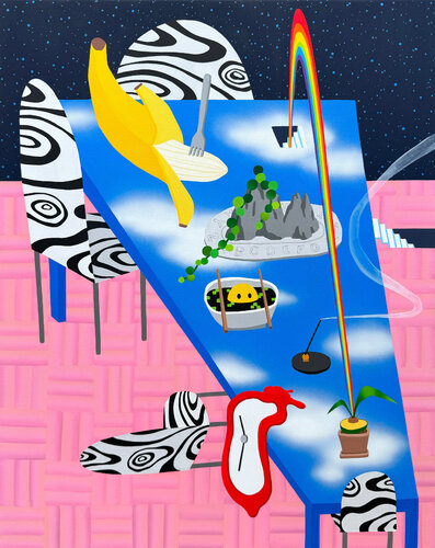 The Table That Dreamed Too Far par Arom Ju, Peinture en vente sur Singulart