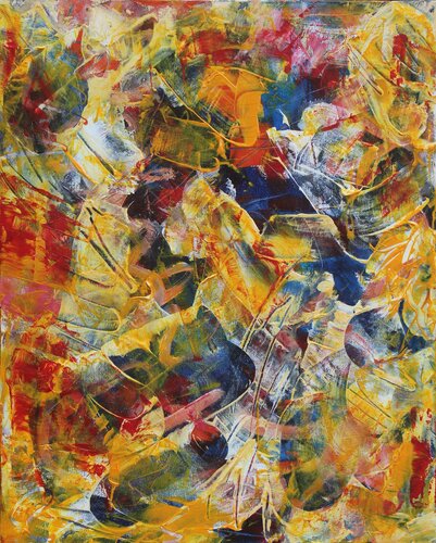 A Walk in the  Spring Rain von Mamta Malhotra, Malerei kaufen auf Singulart