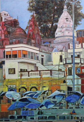 A Sunny aftrenoon de Mamta Malhotra, Pintura a la venta en Singulart