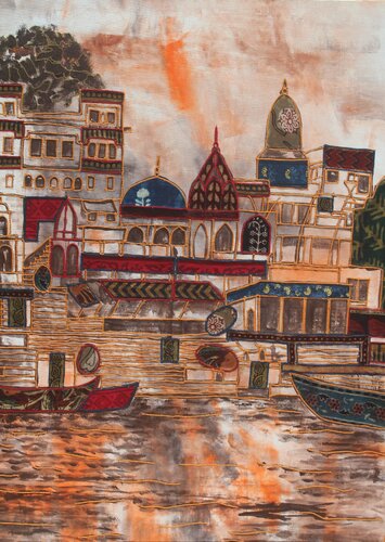 As life goes by 2 di Mamta Malhotra, Pittura in vendita su Singulart