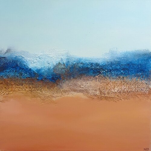 WHERE EARTH TURNS TO SKY von Natalie Odermatt, Malerei kaufen auf Singulart