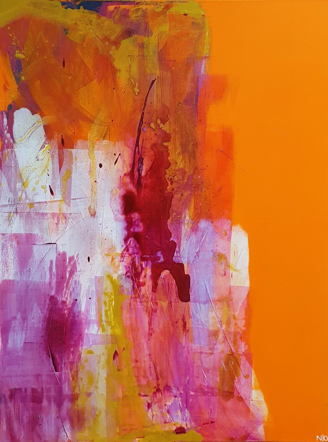FARBGEWITTER Natalie Odermatt Original painting for sale