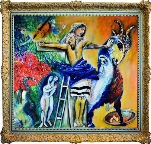 scapegoat E.A. by Bernhard Maria Moehnle, Painting for Sale on Singulart