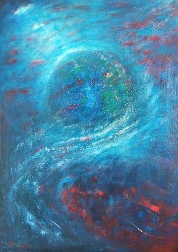 Somewhere in the Universe von Claire Szegvary, Malerei kaufen auf Singulart